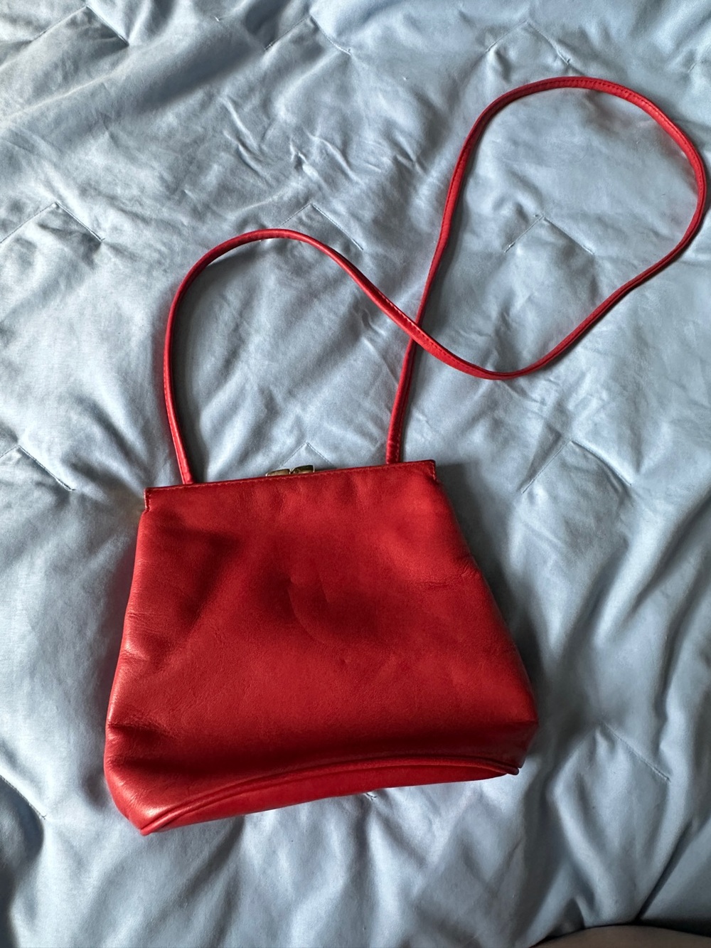 Giani Bernini red kisslock bag